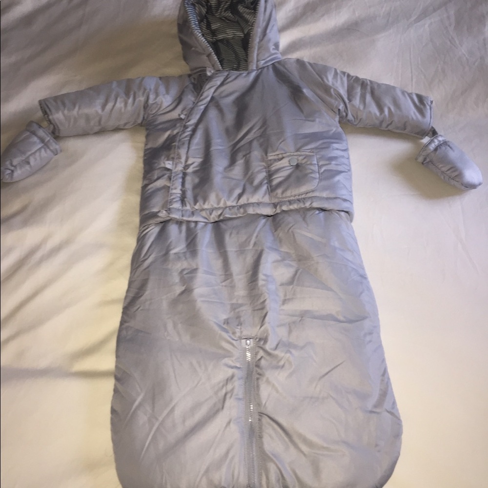 VERTBAUDET Baby Blue All-in-One Snowsuit 12-18mts